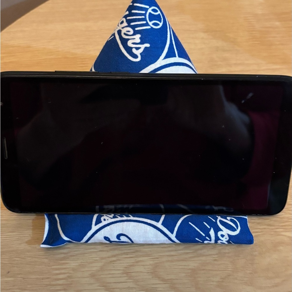 Los Angeles Dodgers Phone Holder Phone Pillow  Handmade One of a Kind